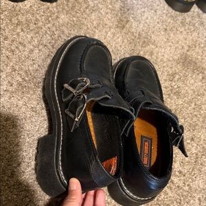 Harley-Davidson Black Leather Loafers
